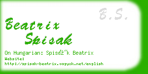 beatrix spisak business card